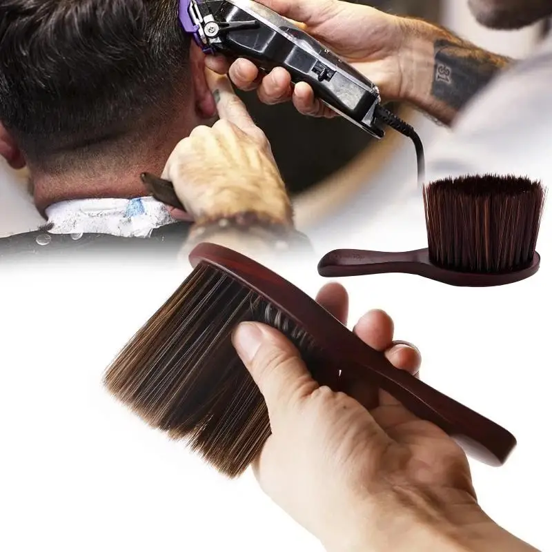 Hot Sale Barbertop Neck Duster Hairdressing Cleaning Brush Hair Brush Remove Soft Brush Salon Stylist Barbershop Tools