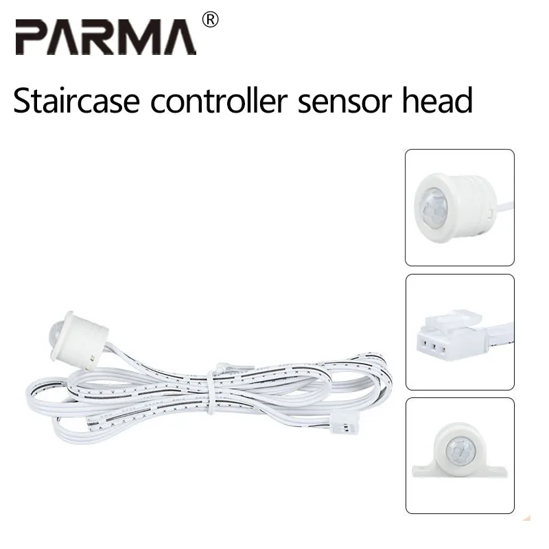 

Low-voltage PIR infrared human body sensor head staircase controller with intelligent sensing and DuPont interface