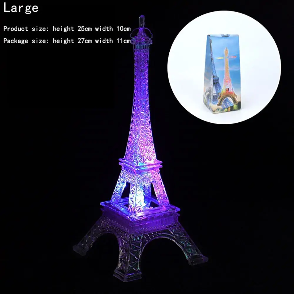

Useful Safety Colorful lights Paris fashion style Mobile power Desktop decoration Eiffel Tower Tower light Night light