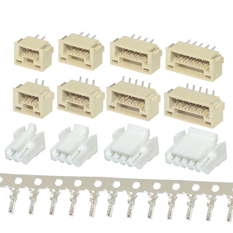 5sets GH1.25 SH1.0 JST1.25 PH2.0 XH2.54 SH/JST/ZH/PH/XH Horizontal / Vertical SMD Pin Header + Housing + Terminal Set 2.54mm