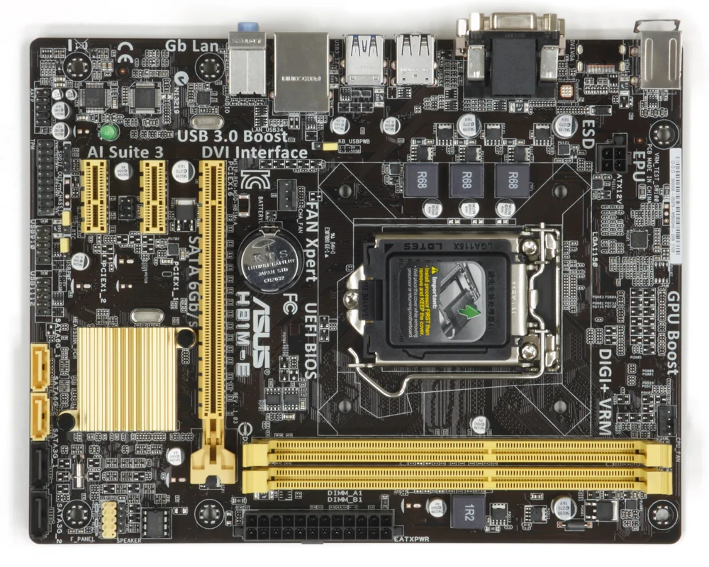ASUS H81M-E Motherboard LGA 1150 Intel H81 DDR3 16GB support 4770