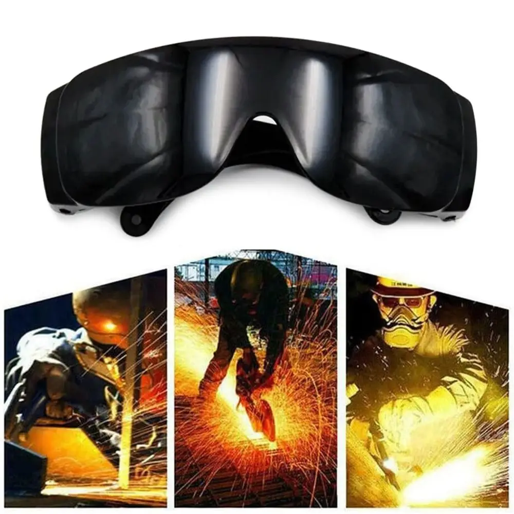 

Security Supplies Black Welding Welder Goggles Anti-light Anti-impact Welding Protective Glasses Safety Goggles