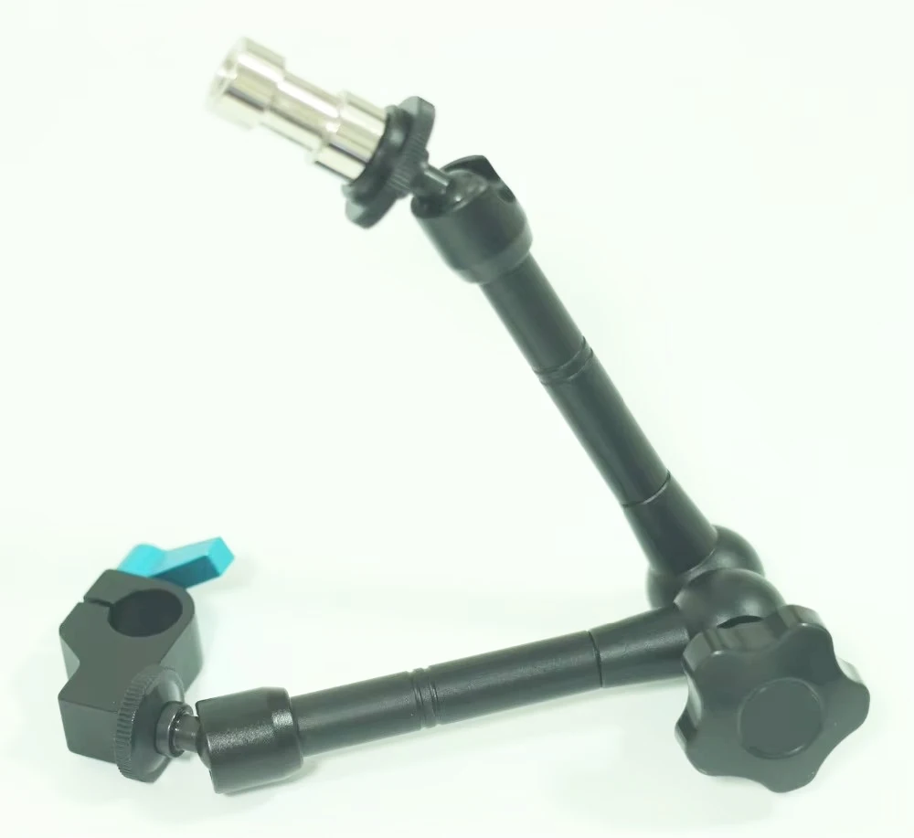 30 سنتيمتر/11.8 بوصة سبائك الألومنيوم توضيح الذراع السحري ث/15 مللي متر قضيب المشبك جبل للكاميرا وحامل ثلاثي القوائم ، 1/4 3/8 موضوع محول