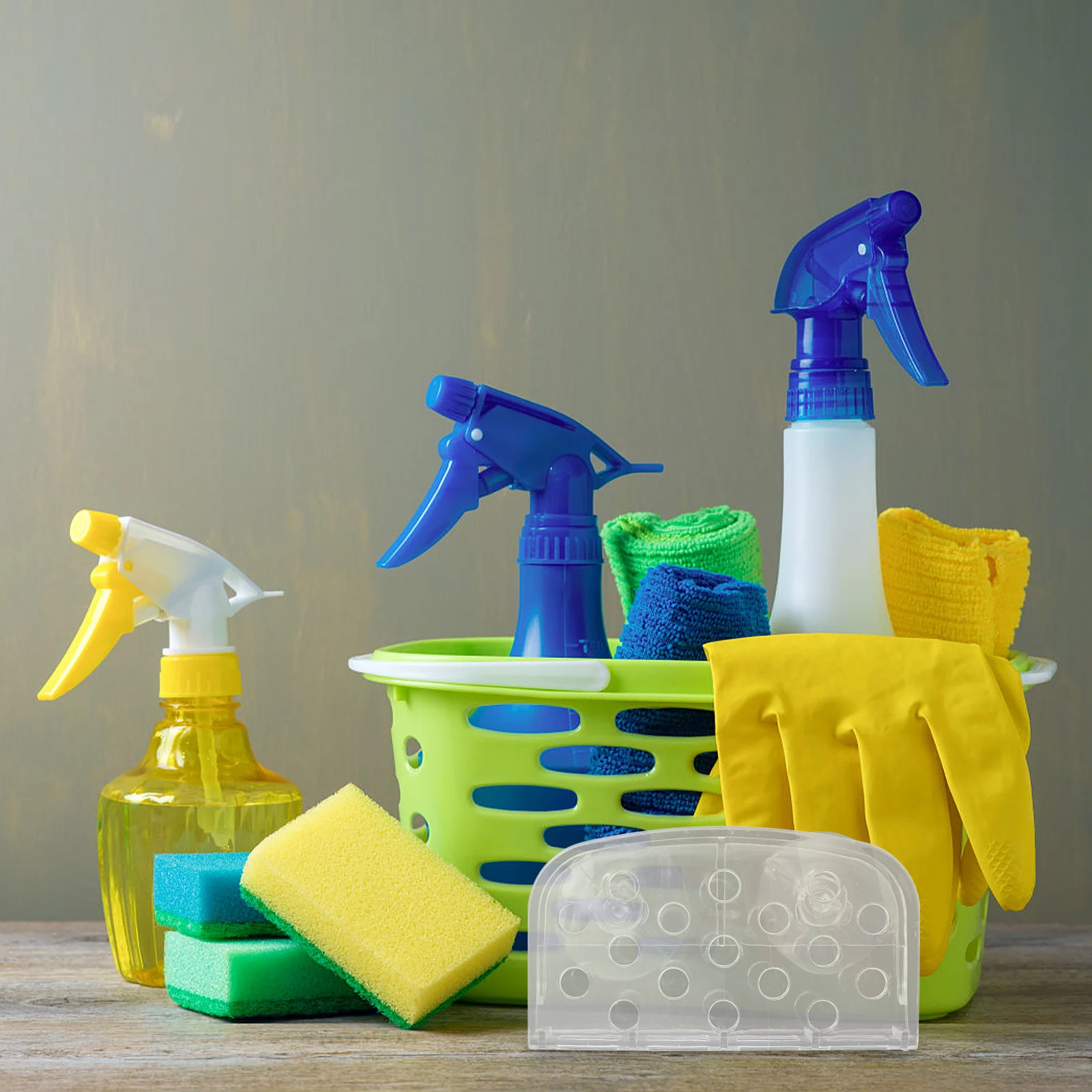 

4Pcs Kitchen Sink Sponge Rack Strong Suction Cup No Drill Installation Exquisite Finish Multi Purpose Storage for Sponge