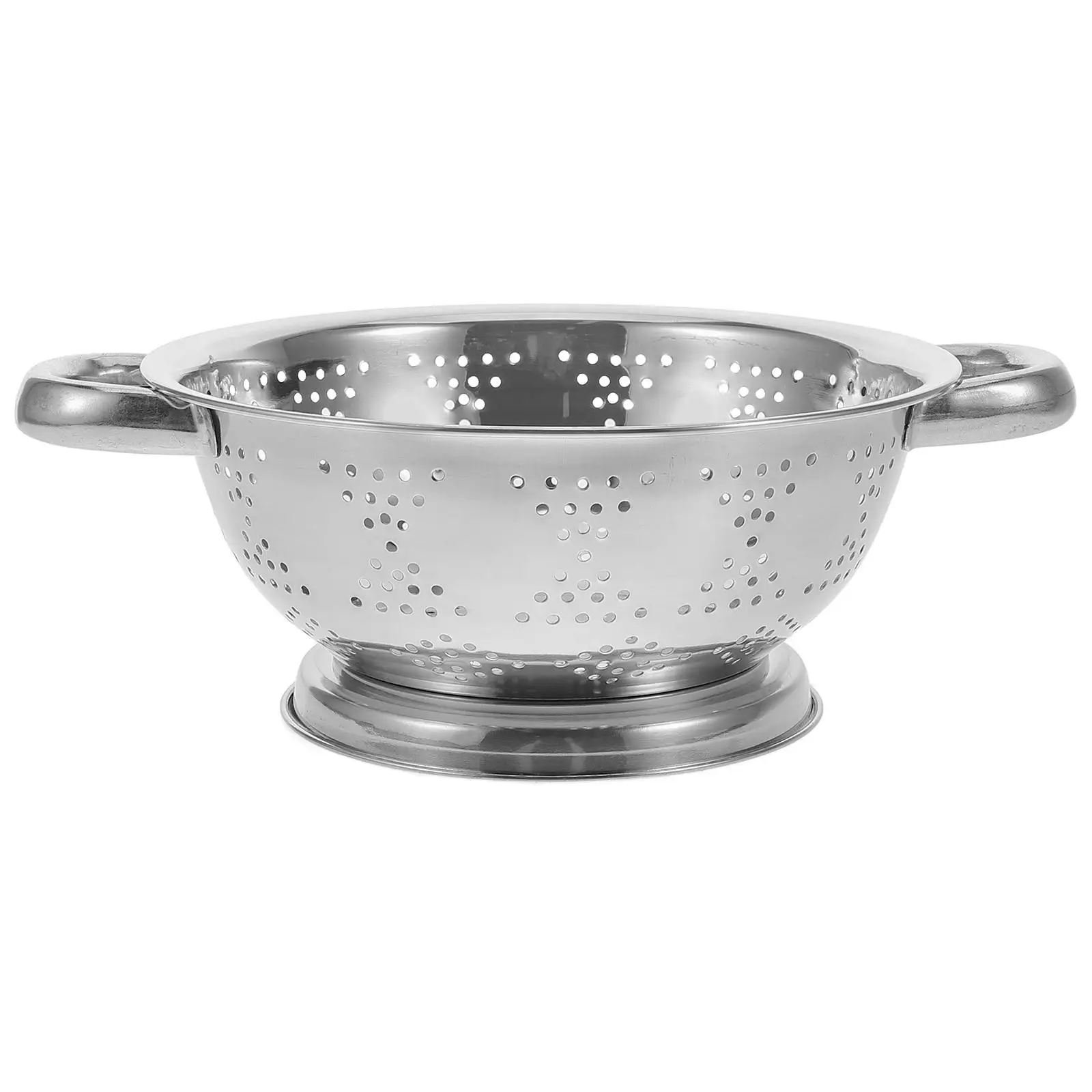 

Stainless Steel Fruit Basket Kitchen Draining Bowl with Handle Metal Colander Vegetable Drain Basket Rice Wash Strainer