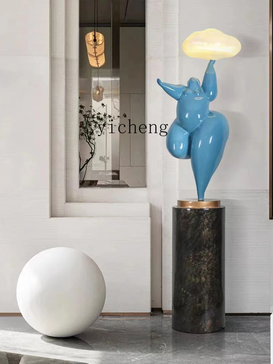 Zf Modern Creative Decoration Model House Home Living Room Entrance Abstract Figure Sculpture