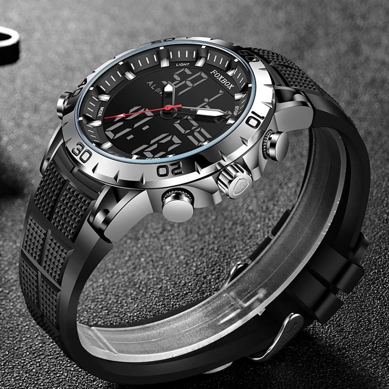 2024 LIGE Sport Watch For Men Top Brand Luxury Big Dial Silicone cronografo impermeabile orologi da polso con data Relogio Masculino