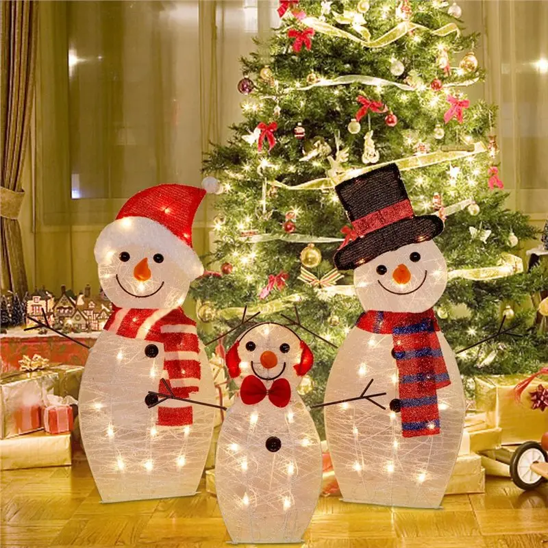 ABRU-For Christmas Holiday Lighted Yard Display, Light Up Snowman, Hristmas Yard Decoration, Snowman For Christmas Decoration
