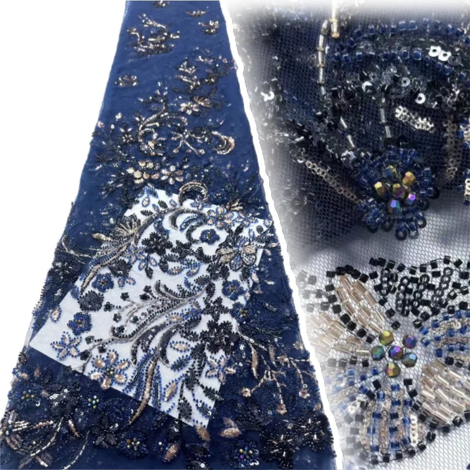 

Роскошные африканские кружевные ткани с блестками, высококачественная нигерийская свадебная вышивка, французский тюль для шитья жениха, платье CC1352