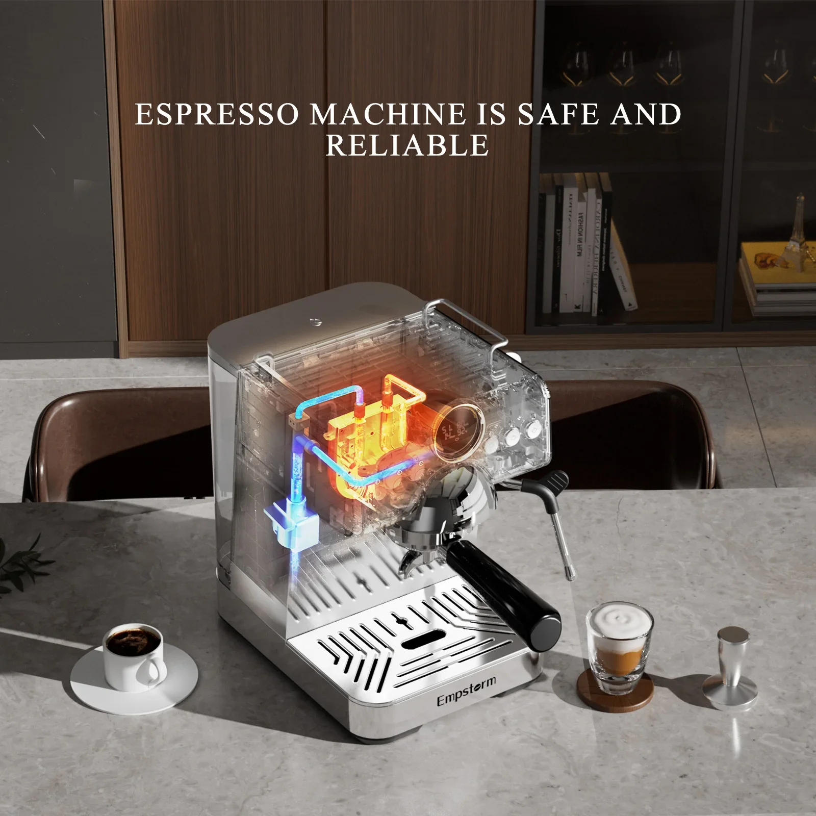 Empstorm CB1 Hoge Prestaties Professionele Koude Koffie Brouwen Functie Elektrische 120 V Semi-automatische Espressomachine Voor thuis