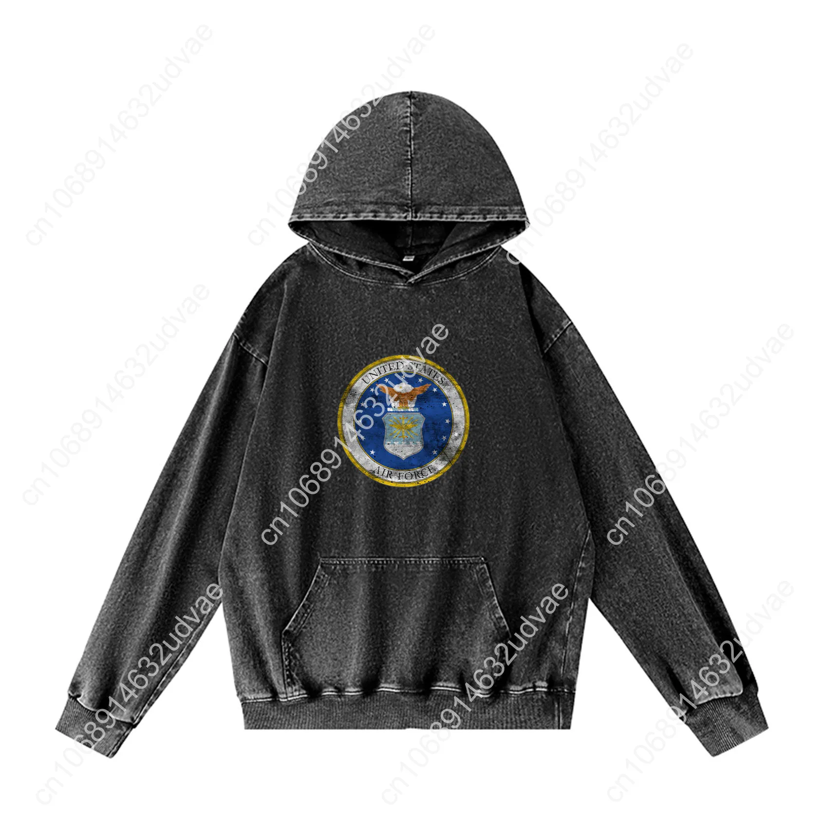United States Air Force Hoodies Retro Hooded Sweatshirt Man Woman Teenager Vintage Pullover Sweat Shirt with Customized Tops