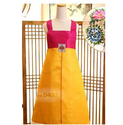 Hanbok Apron Cute Korean Vintage Vest Pinafore Work Restaurant Women Vintage