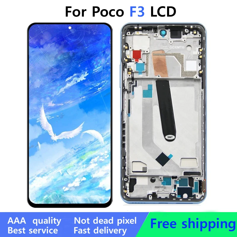 

6.67" LCD Replacement For Xiaomi POCO F3 LCD M2012K11AG Display Touch Screen Digitizer Assembly Repair Parts