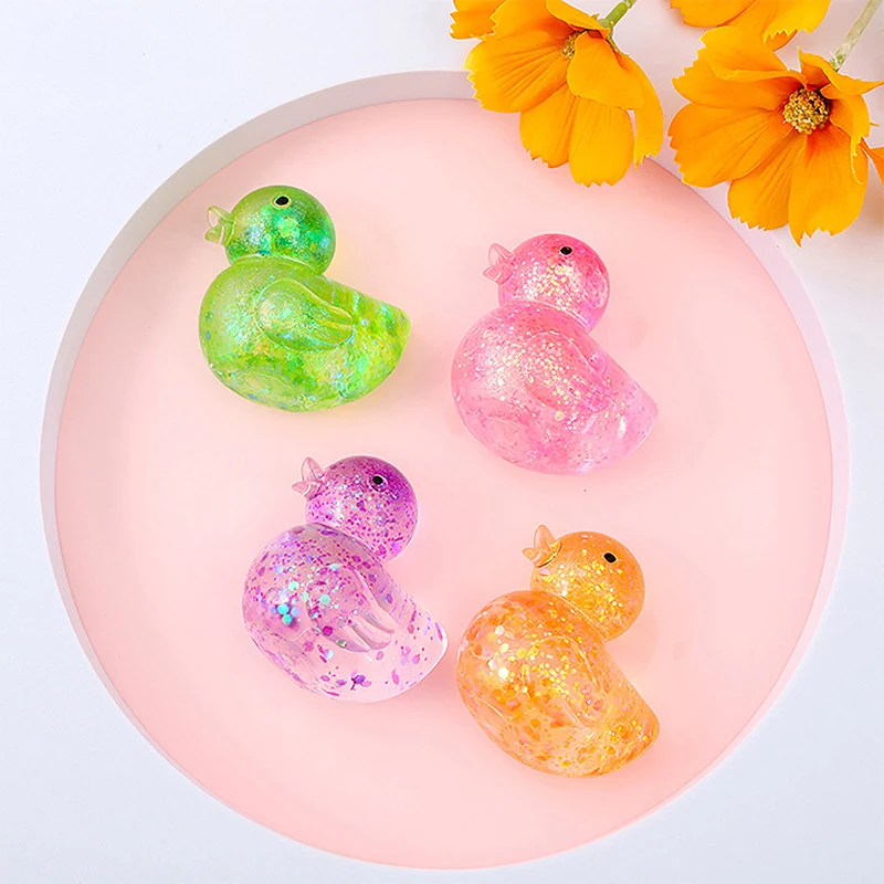 1PC Cute  Duck  Toys Funny Stress Reliever Reduce Pressure Prop For Childrens And Adults Slow Rising Squeeze Toy