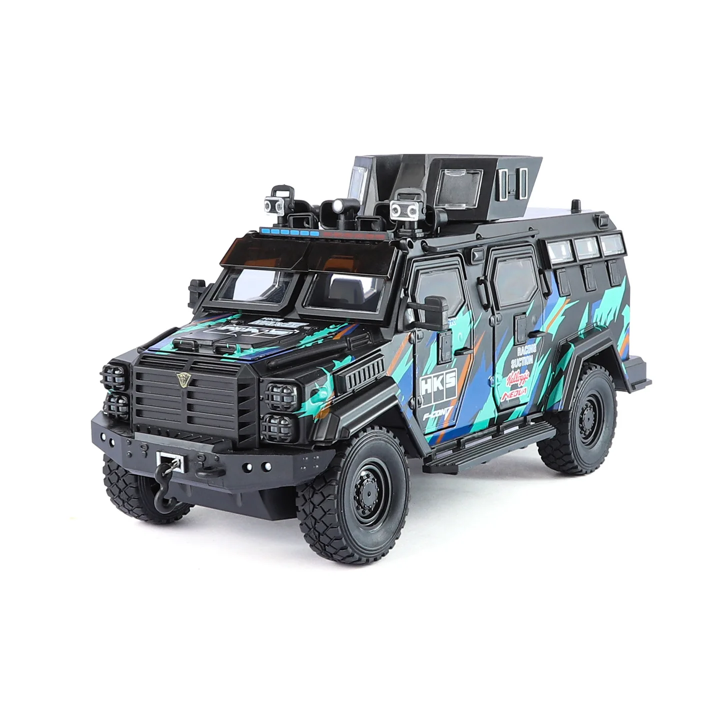 

1:24 Ford F550 Sabertooth 4*4 внедорожный бронетранспортный автомобиль модифицированный автомобиль из сплава литая под давлением модель автомобиля детские игрушки автомобили для детской коллекции