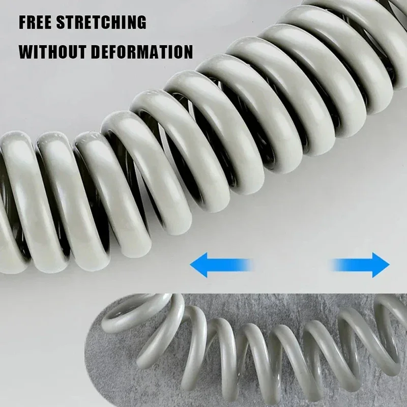 2/3/5m Spring Shower Hose Stretchable Telephone Line For Household Bathroom Water Plumbing Toilet Bidet Sprayer Shower Hose