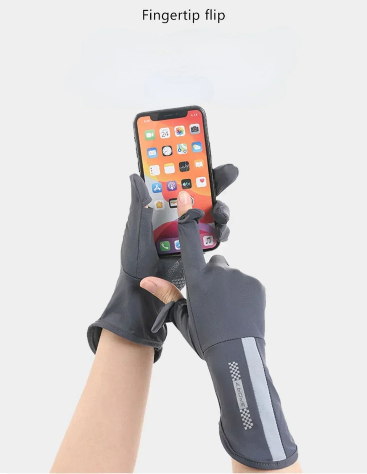 الصيف واقية من الشمس قفازات النساء رقيقة الحرير الجليد المضادة للأشعة فوق البنفسجية الندى إصبع شاشة تعمل باللمس القيادة ركوب عدم الانزلاق تنفس UPF 50