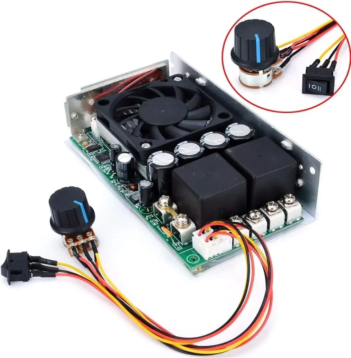 

3000W 10-50V DC Motor Speed Controller 100A Programable Reversible PWM Brush Motor Speed Control for Automotive Fans