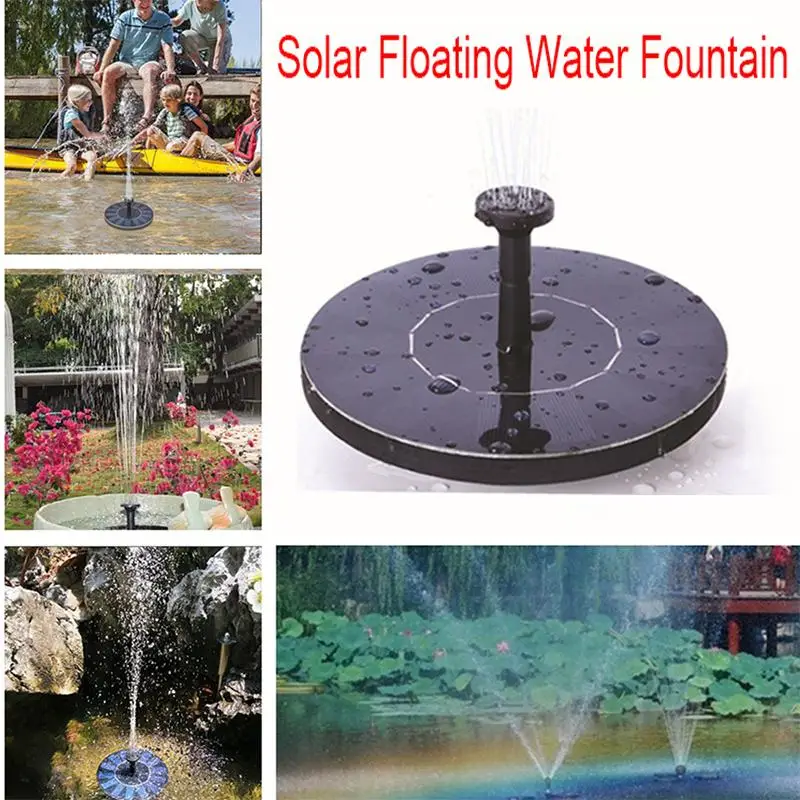 

Mini Solar Floating Water Fountain Pool Pond Waterfall Fountain Garden Decoration Outdoor Bird Bath Solar Powered Fountains