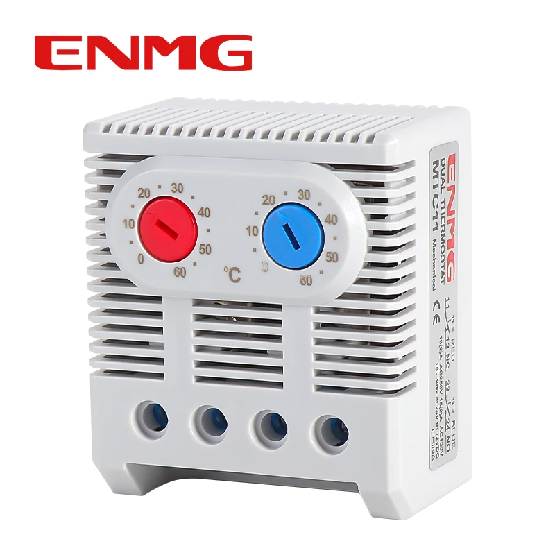ENMG MTC01-60 Fully Automatic Cabinet Thermostat - Mechanical Temperature Control Switch,Adjustable NC, 10A Fan Speed Regulation