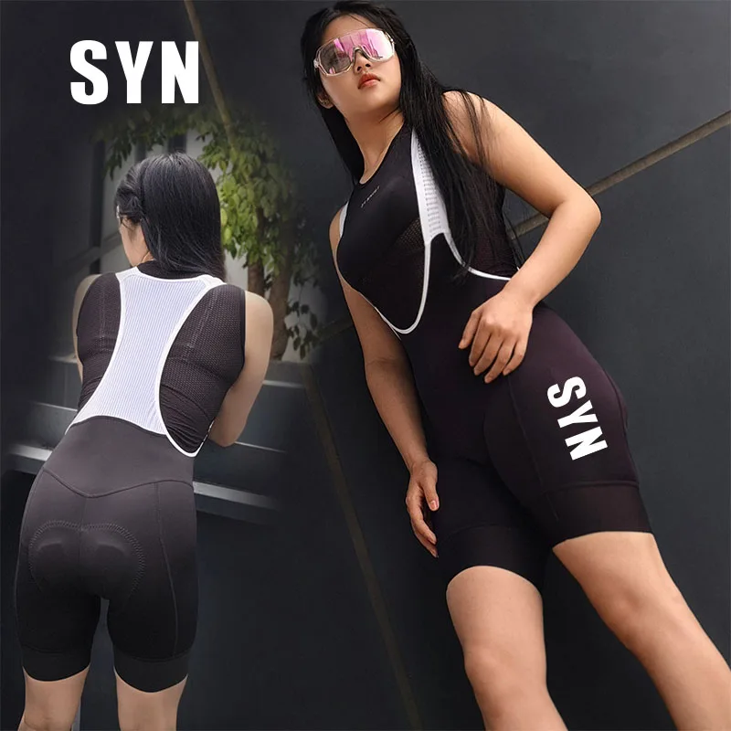 

SYN женские велосипедные нагрудники, летние велосипедные брюки, дорожный велосипедный жилет, брюки, впитывающие влагу, высококачественные велосипедные шорты