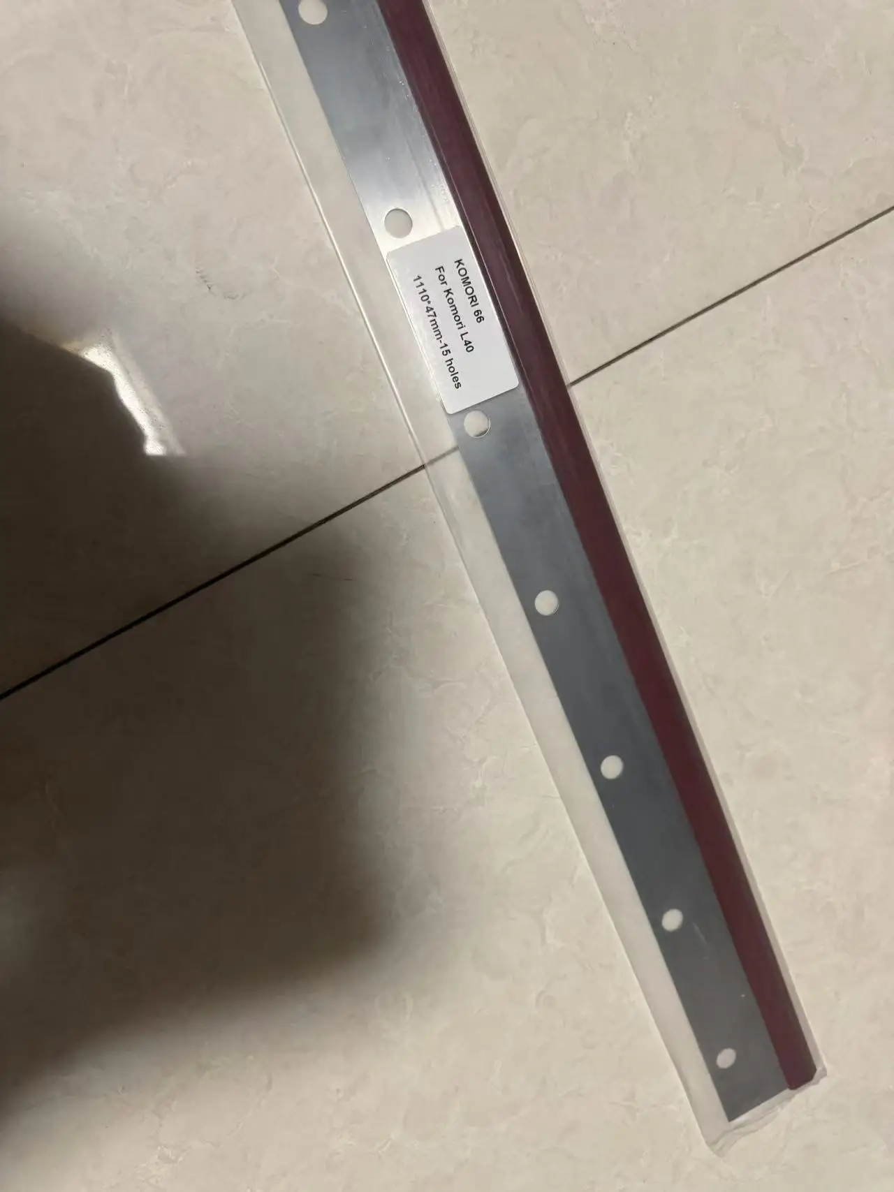 Wash Up Blade for Komori Spare Parts 1 pieces 1110×47mm 15 Holes PRINTING MACHINE PARTS Komori L40