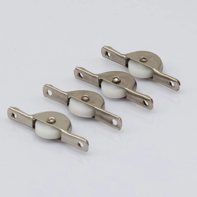 

Brand New 20PCS Metal Sliding Door Rollers Pulleys Cabinet Door Wheels Display Cabinet Push Pull Moving Wheels