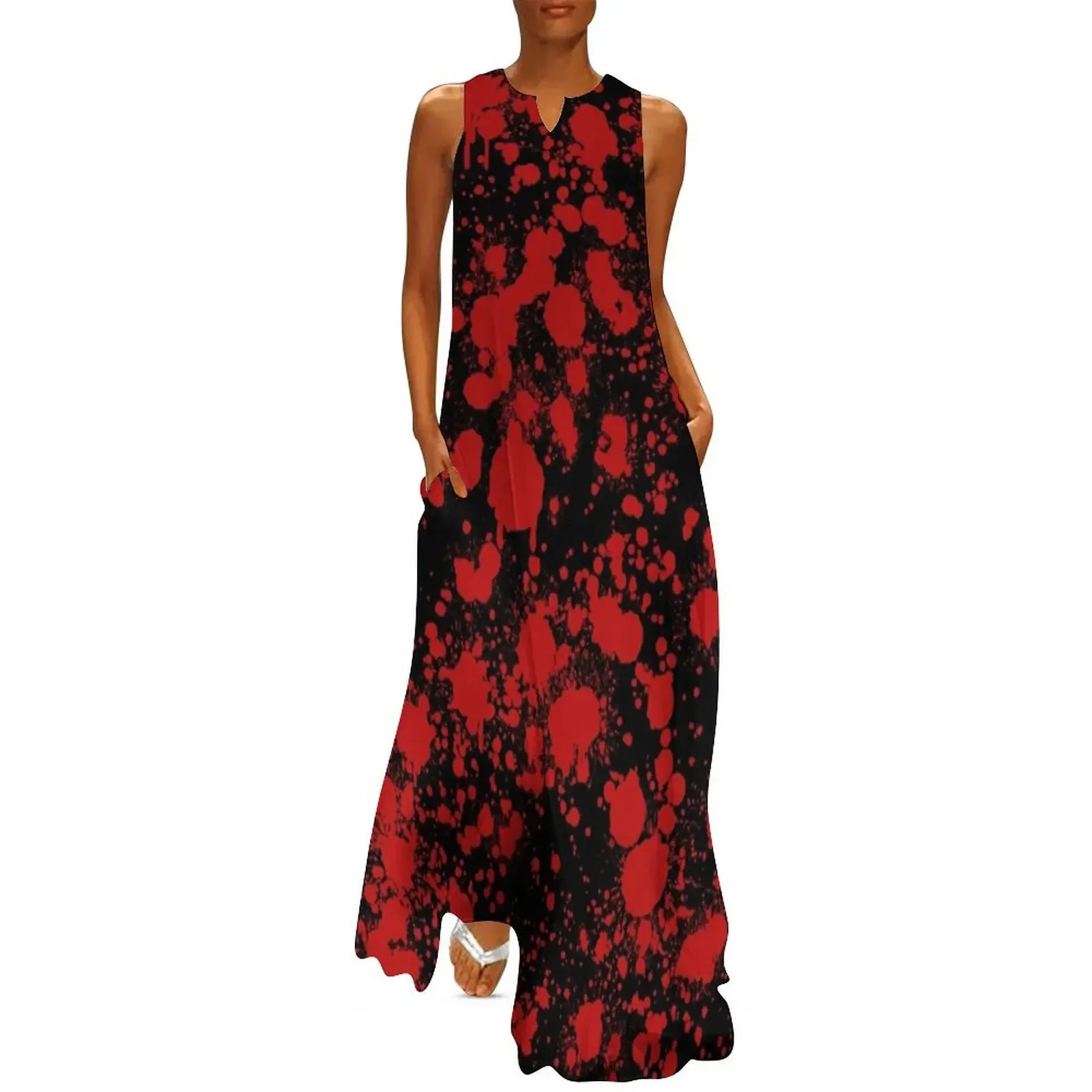 

Blood Splatter Long Dress summer dresses wedding dresses for parties Dance dresses elegant women's sets Dress