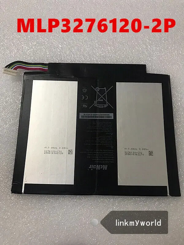 

original MLP3276120-2P 8800mAh/9100mAh Battery for Verizon Ellipsis 10 QTAIR7 10" Tablet McNair