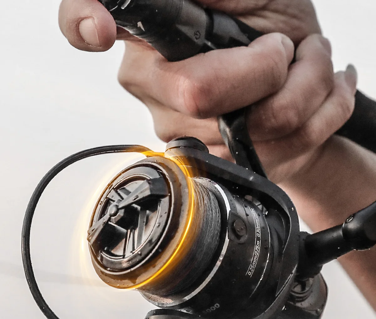 HANDING M1 Pro Spinnrolle Korrosionsbeständige Meerwasser-Angelrolle 9+1 Kugellager 15KG Max Bremskraft für Großfisch-Angeln – Detail 18
