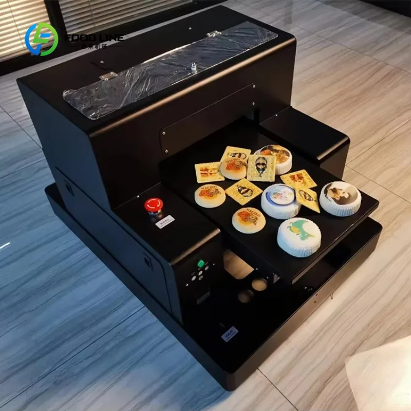 Impresora comestible de inyección de tinta digital avanzada personalizada: impresora de macarrones de chocolate y papel de arroz y azúcar