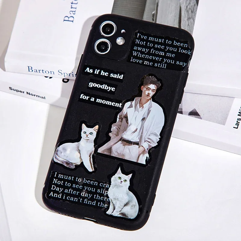 Mr. Paper, Boy and Cat Themed Stickers, Collage Scrapbook Notebook Phone Case Diary Decoration Stationery Stickers 20pcs/bag