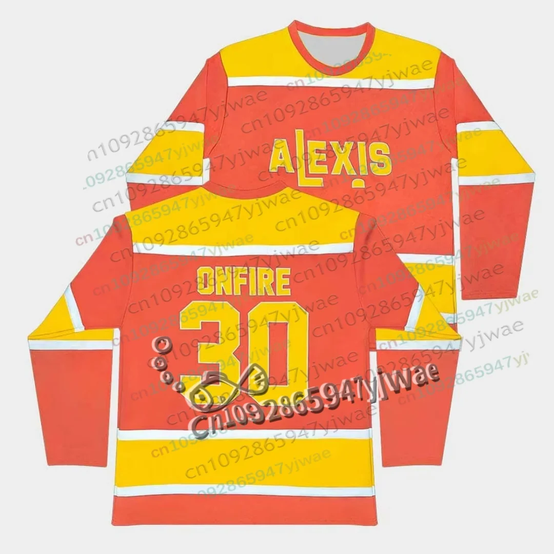 Alexisonfire ALEXIS Merch AOF Hockey Jersey Women Men Clothing Long Sleeve Casual Fashion T-shirt ONFIRE 30 Unisex Tshirt Tops