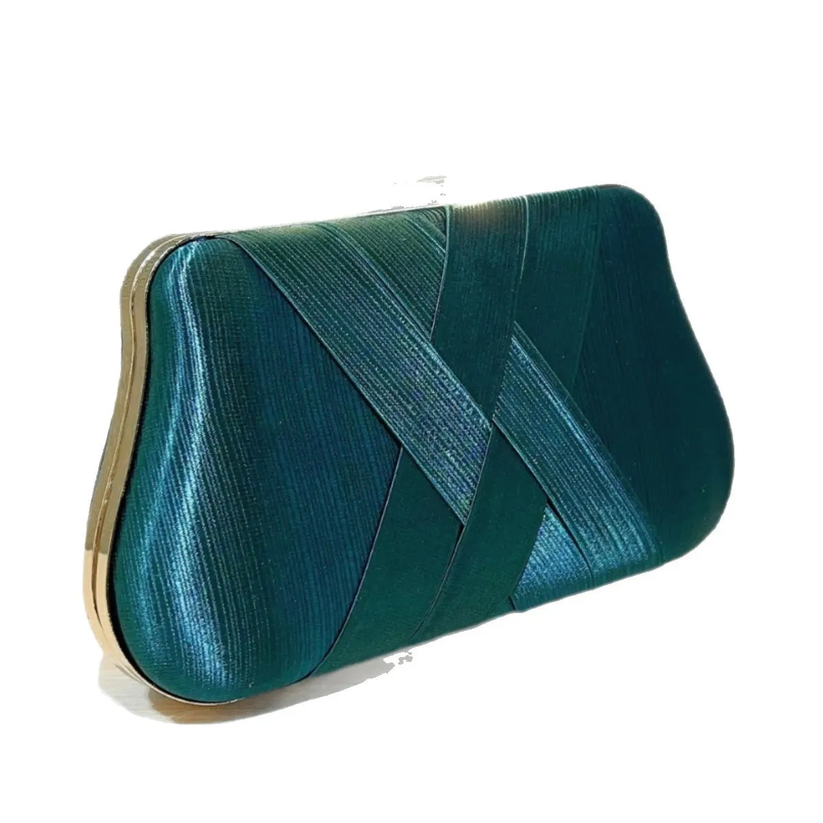 

Сложенный атласный тканый клатч для ужина, темперамент знаменитостей, банкет с вечерней сумкой Cheongsam, платье Vestido De Noche Fiesta Lujo