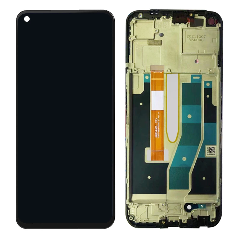 6.6 inch Replacement LCD Screen For Realme 9 Pro 5G RMX3471 RMX3472 / Realme 9 5G and Digitizer Assembly + Frame Repair Part