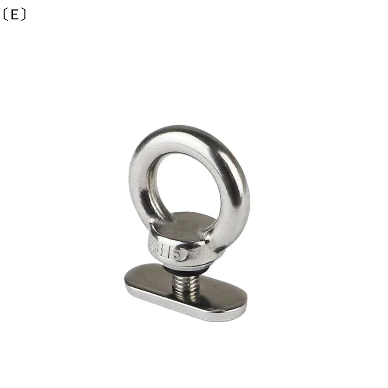〔E〕2/4 Piezas de Acero Inoxidable 304 316, Anillas de Montaje para Rieles, para Kayak, Canoa, Bote, Accesorios Multifuncionales de Fácil Instalación