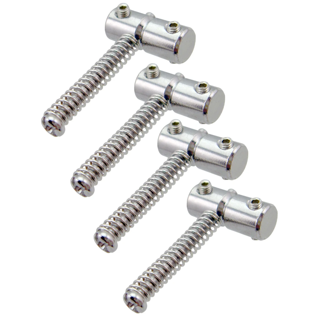 4Pcs Saddle String Bass Electric Bridge Replacement Part Alloy 2 Long 2 Short
