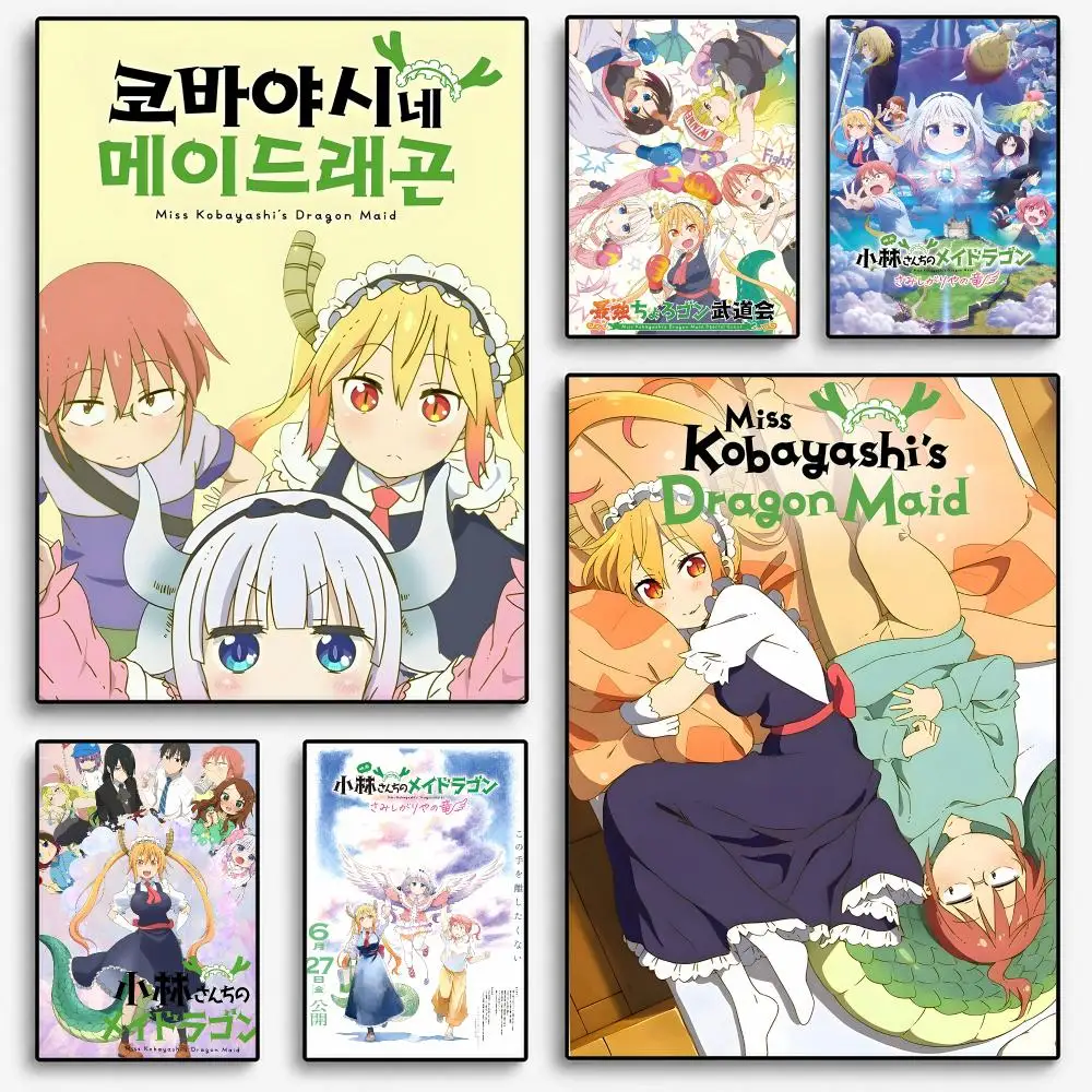 Miss K-kobayashi's Dragon Maid Poster Room Home Decoration Interior Wall Art Printing Garage Posters Gift