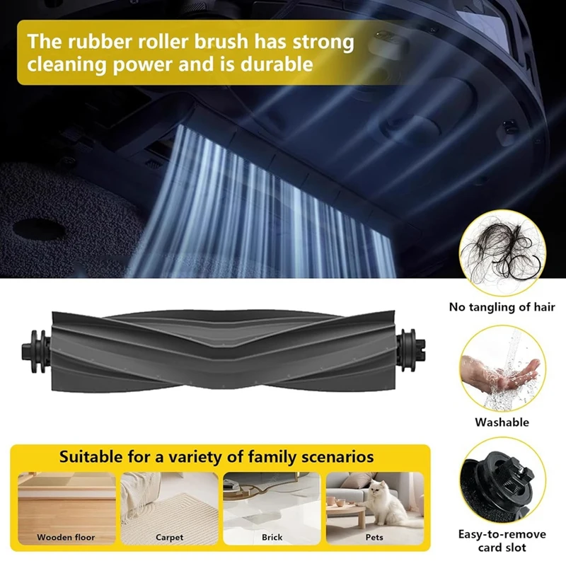 Für Dreame X30 Ultra/X40 Ultra/L20ultra/L10s Pro Ultra/L10s Plus/L10s Pro Gen2/L40 Ultra Vakuum Teile Roller Pinsel