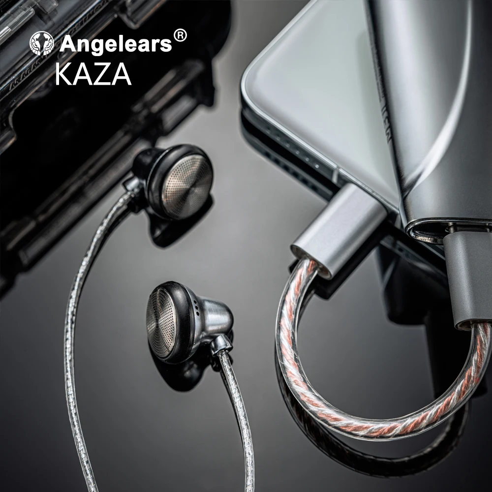 Angelears-KAZA 15mm Dynamic Driver Flat In-ear Earphones High-Quality Sound Comfortable Wearing Wired earbuds