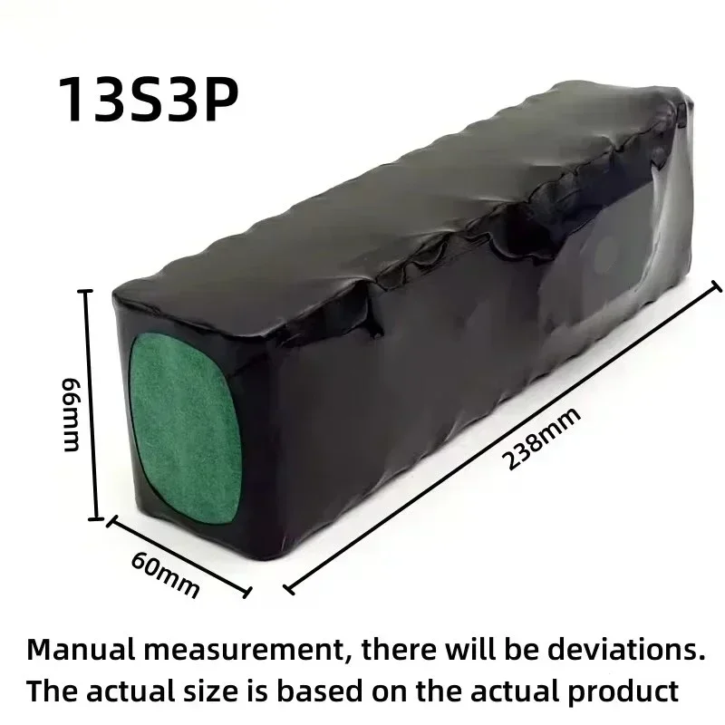 48V battery 50Ah 1000W 13S3P lithium-ion battery pack, suitable for of 54.6V 50000mAH Ebike electric with BMS+52.6V 2A charger