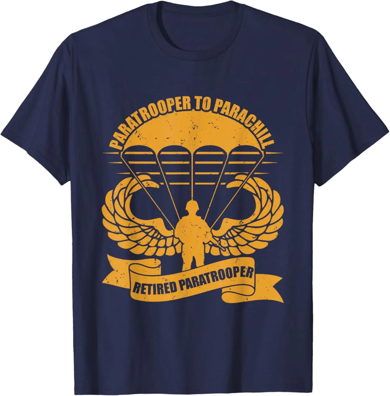 Airborne Paratrooper Military Soldier Army Parachute T-Shirt Short Sleeve Casul 100% Cotton Shirts