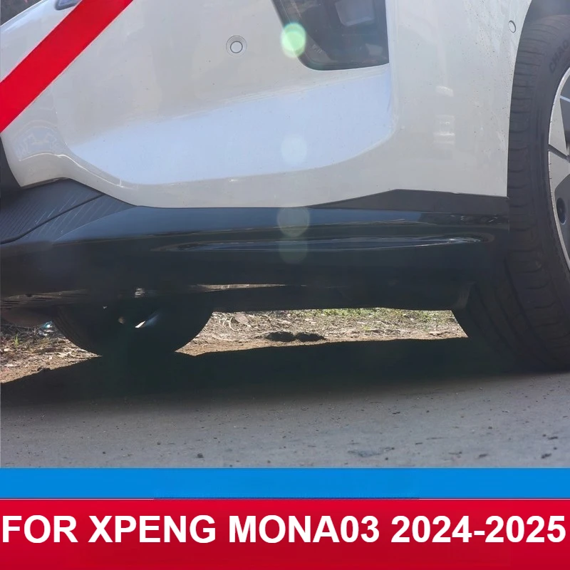 

Боковая защита переднего бампера, наклейка, накладки, угловая полоса переднего бампера из АБС-пластика для XPENG MONA03 2024-2025, внешние аксессуары