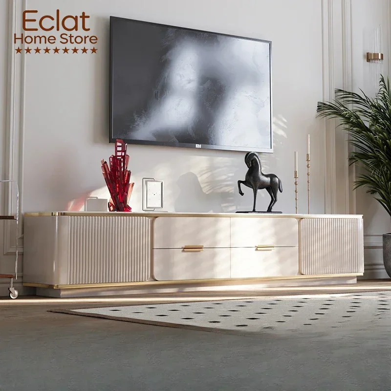 Nordic Tv Stand Furniture Salon Replica Design Fireplace Up Display Floating Shelf Wooden Living Room Armario Para Tv Mobile