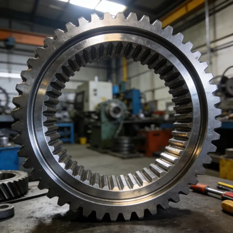Heavy Duty Forged Alloy Steel Internal Gear Ring, Large Size Mining Inner Gear, High Precision Wear Resistant Industrial Mining