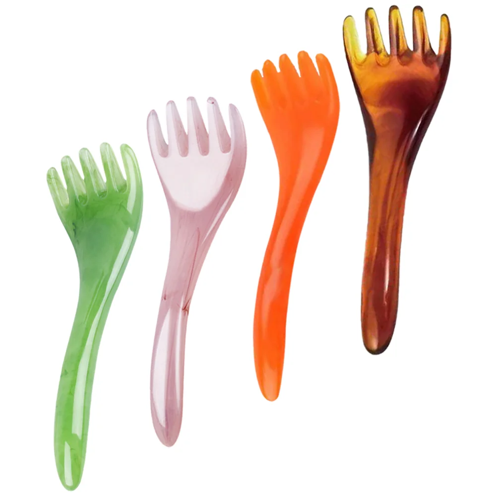 

Massage Comb Resin Guasha Scalp Comb Handheld Head Massager Scraper Facial Scraping Tool Gua Sha Meridians Comb Head