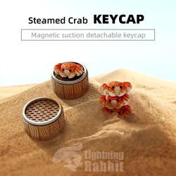 3D Crab Keycap Mechanical Keyboard Translucent Magnetic Absorption Food Keycap Office Decompression ESC Cherry Axis