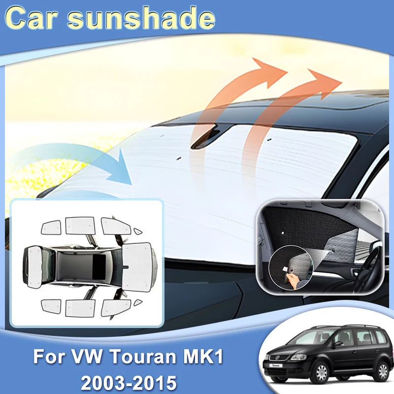 

Auto Full Coverage Sunshade For Volkswagen VW Touran 2003-2015 MK1 1T Shade Anti-UV Protection Window Visor Car Tool Accessories