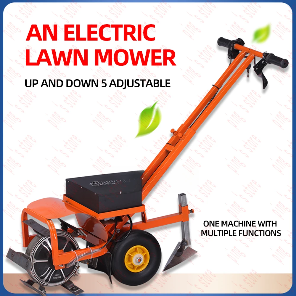 Electric Lawnmower Farm Weeding Tiller for Digging,Rotary machine,Loosening,Plowing the Soil Agricultural Machinery Equipment