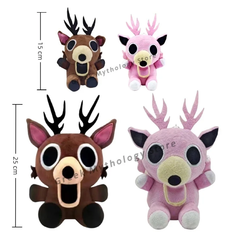 

Новая 99Nights игра ужасов кулон плюшевая кукла игрушка 15/25 см мультфильм милый мягкий розовый лось плюшевая кукла игрушка периферия для ребенка подарок